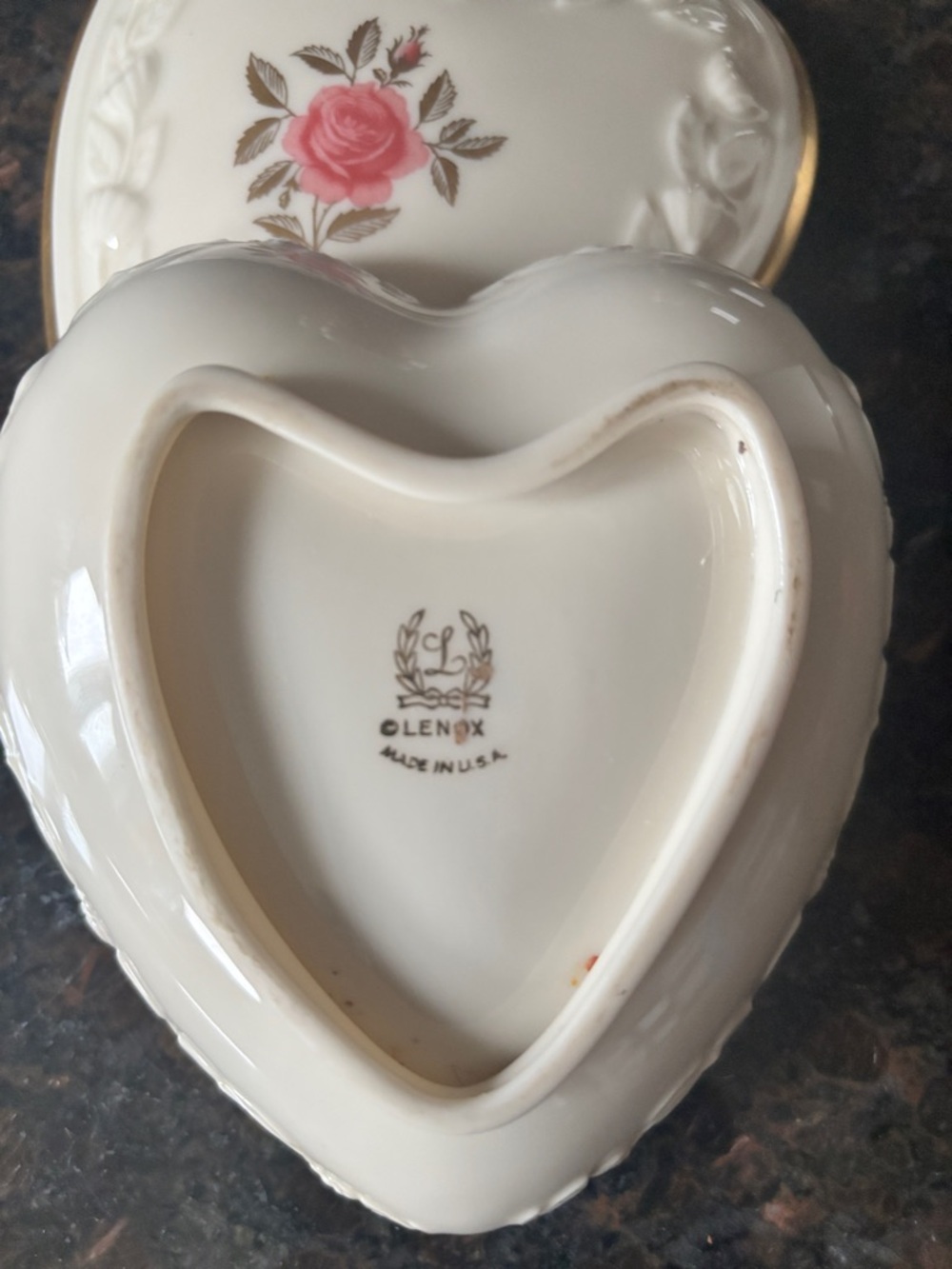 Lenox Rhodora Pattern Trinket Box - Picture 8 of 8